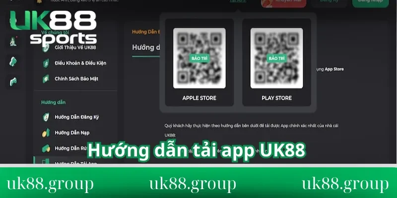 Hướng dẫn tải app UK88 dành cho 2 phiên bản